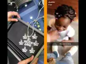 Davido Buys 30 Billion Gang Chain For His Cute Daugther, As He reunites with His baby mama